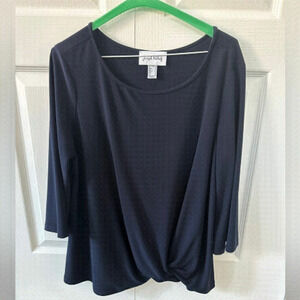 𝅺EUC Joseph Ribkoff size 10 l, 3/4 sleeve. Navy blue